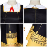 Anya Costume The Spy Child Cosplay Dress and Socks Headwear Full Set