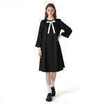 Anya Cosplay Costume Black Homewear Dress with Hair Accessories