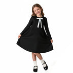 Anya Cosplay Costume Black Homewear Dress with Hair Accessories