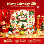 Christmas Advent Calendar 2026 Dumpling Squishies 24Pcs Cute Squeeze Fidget Toys Christmas Countdown Gift Set for Kids and Adults
