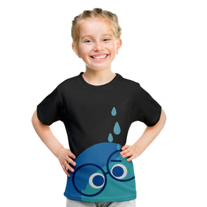 Girls Emotion Sadness T-shirt Inside Movie Out 100% Cotton Shirt for Kids 2-10 Years