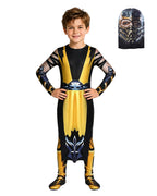 Kids Scorpion Costume Yellow Jumpsuit with Helmet 2pcs Set for Cosplay Themed Events