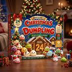 Christmas Advent Calendar 2026 Dumpling Squishies 24Pcs Cute Squeeze Fidget Toys Christmas Countdown Gift Set for Kids and Adults