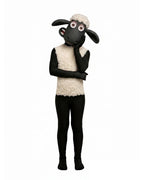 Little Sheep Costume White Lamb Jumpsuit with Helmet 2pcs Set for Halloween Cosplay