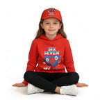 Six-Seven in Steal A Brainrot Costume Hooded Sweatshirt and Cap Trendy Outfit 67 Meme Hoodie for Boys Girls