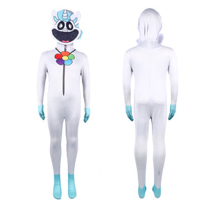 Smiling Critters Costume Catnap Lavender Cosplay Outfit Cartoon Jumpsuit and Helmet Suit