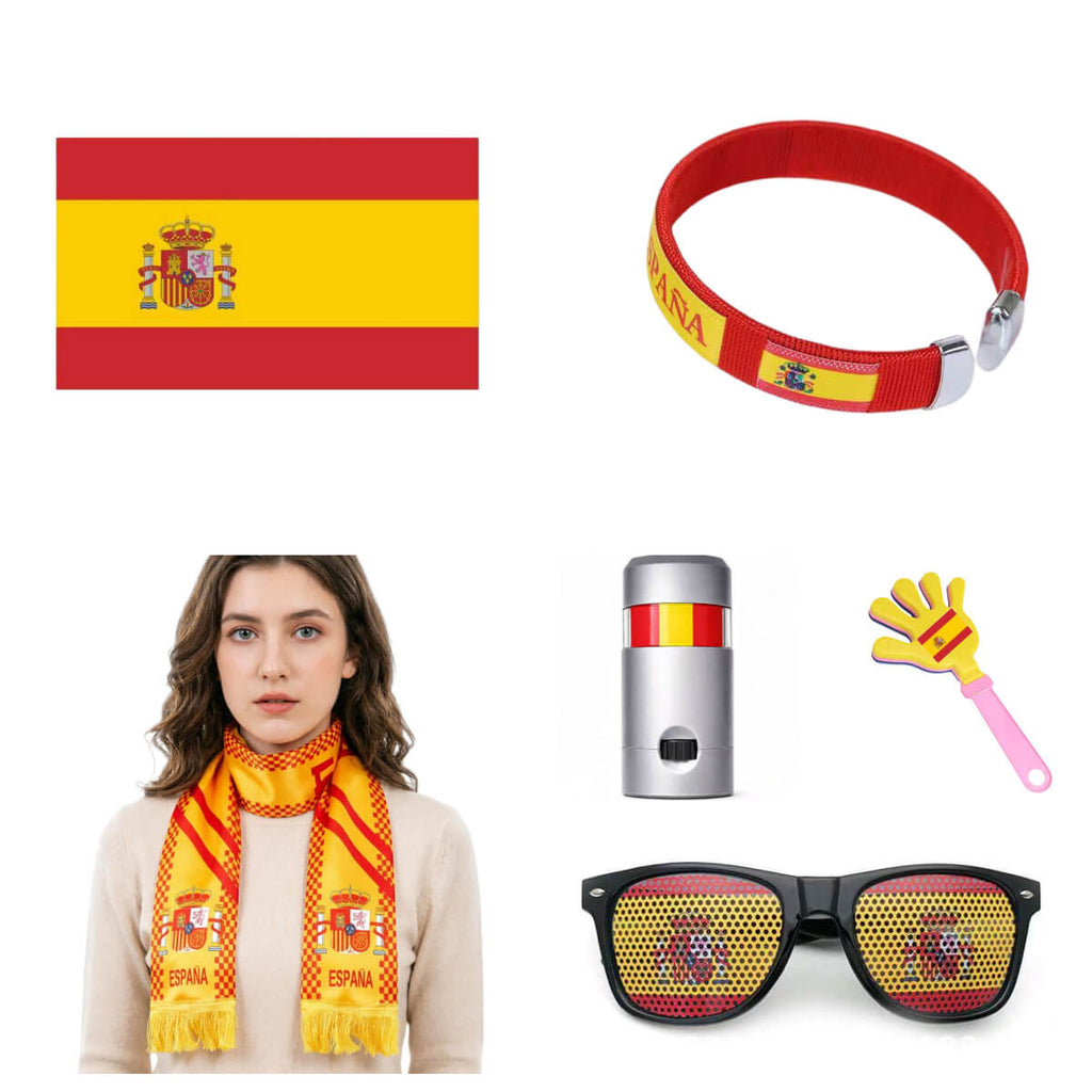 Soccer Fan Support Kit 2026 Football Game Accessories Set for Argentina Mexico Brail