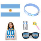 Soccer Fan Support Kit 2026 Football Game Accessories Set for Argentina Mexico Brail
