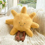 23.6inch Soft Plush Toys Sun Moon Shaped Pillows Sleeping Dolls Home Decoration