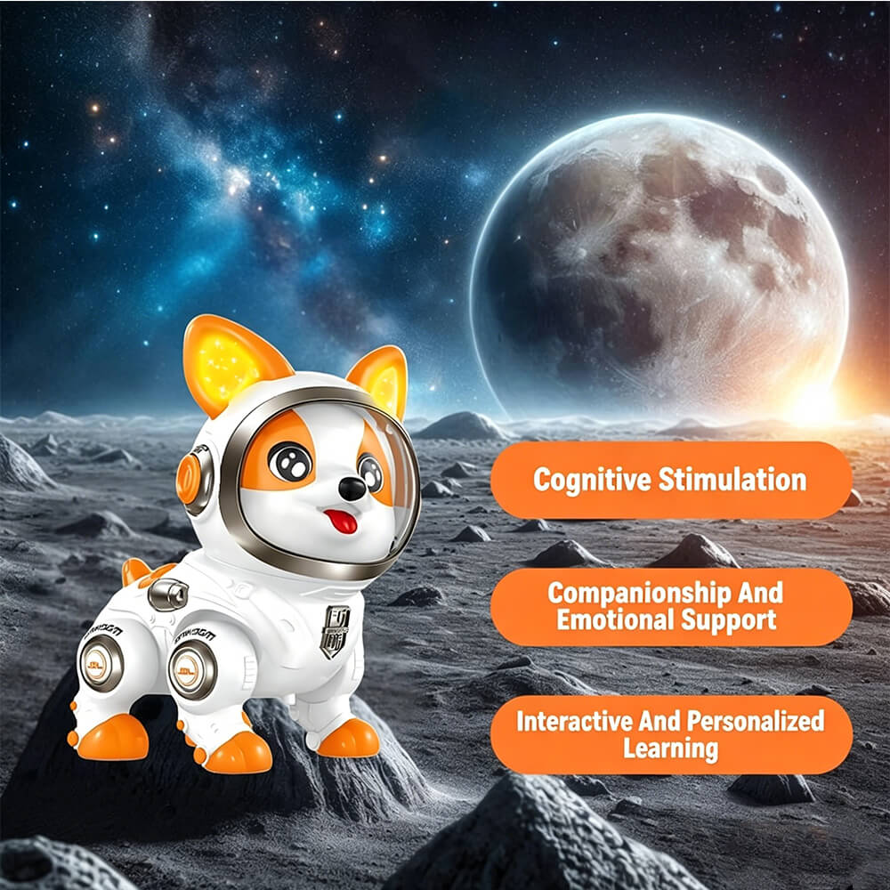 Space Electric Robot Dog Interactive Robot Puppy with Dancing Walking and Talking Function for Kids