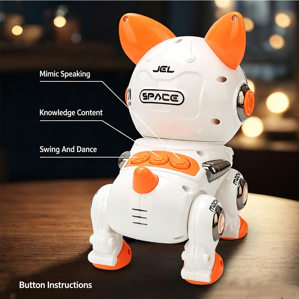 Space Electric Robot Dog Interactive Robot Puppy with Dancing Walking and Talking Function for Kids