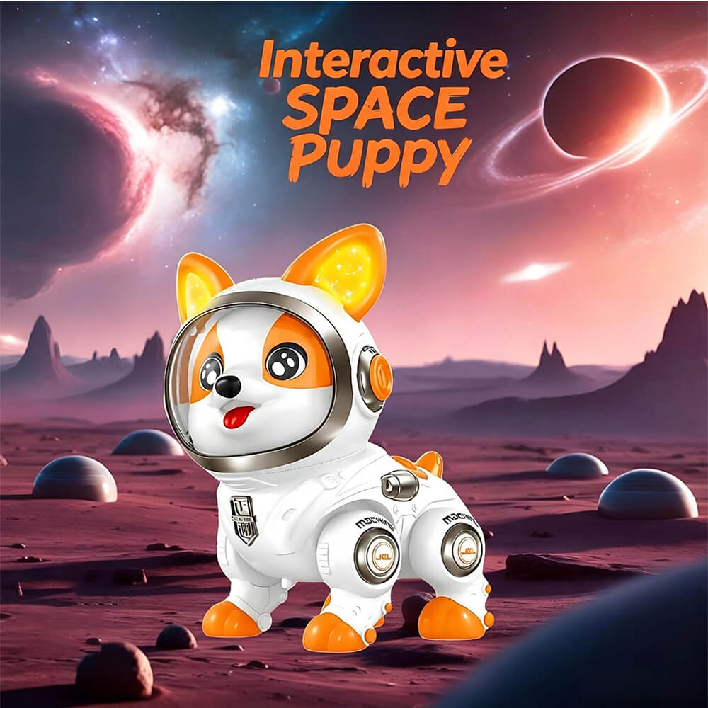 Space Electric Robot Dog Interactive Robot Puppy with Dancing Walking and Talking Function for Kids