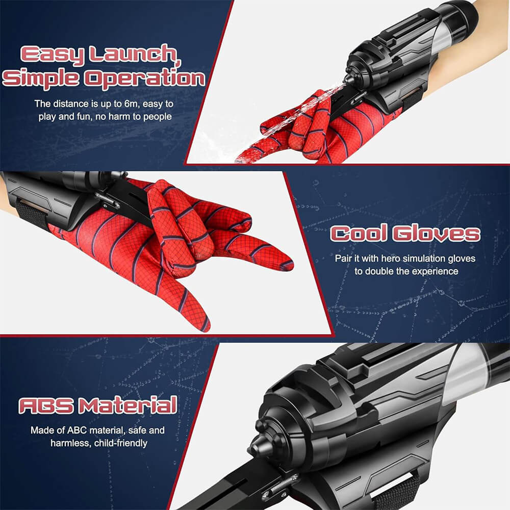 Spider Electric Water Gun with Gloves Wrist-Mounted Water Gun Summer Outdoor Toy For Kids and Adult