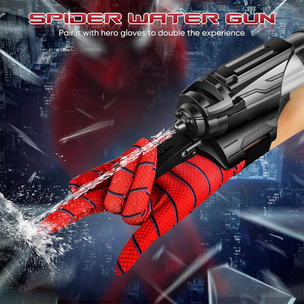 Spider Electric Water Gun with Gloves Wrist-Mounted Water Gun Summer Outdoor Toy For Kids and Adult