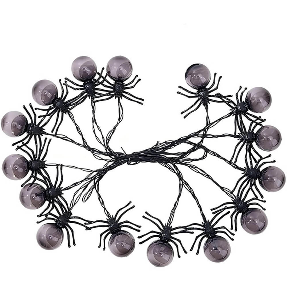 Spider LED String Lights Halloween Decoration Spider Projection Purple Lights for Spooky Holiday Decor