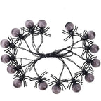 Spider LED String Lights Halloween Decoration Spider Projection Purple Lights for Spooky Holiday Decor