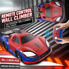 2.4GHz Spider RC Car Wall Climbing Remote Control Car Toy with LED Lights and  360° Rotation for Kids 3+