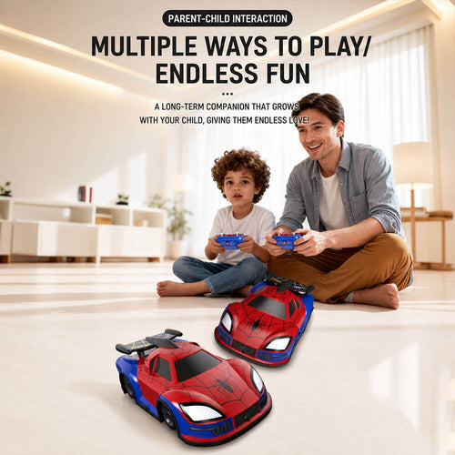 2.4GHz Spider RC Car Wall Climbing Remote Control Car Toy with LED Lights and  360° Rotation for Kids 3+