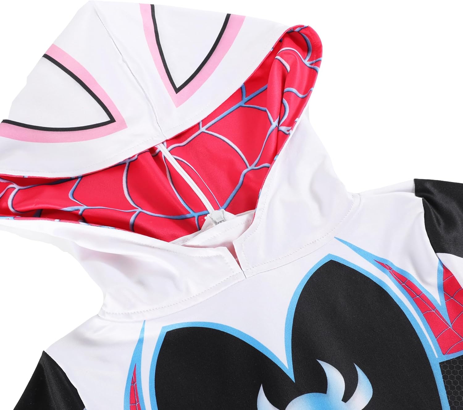 Girls Superhero Costume Gwen Dress Spider Dress Up Outfit for Cosplay Party