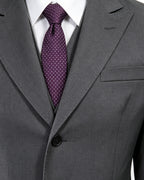 Mens Spider Hero Outfit Dark Gray Retro Overcoat Blazer and Hat Set for Stage Performance