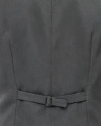 Mens Spider Hero Outfit Dark Gray Retro Overcoat Blazer and Hat Set for Stage Performance