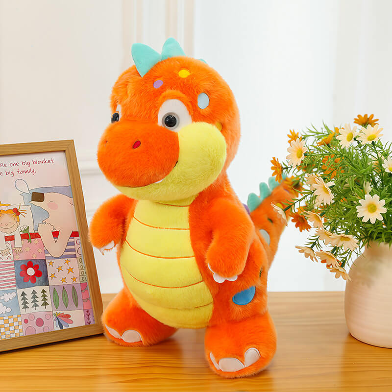Spotted Dinosaur Plush Cute Stuffed Animal Dino Toy Perfect Gift for Dinosaur Lovers