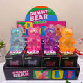 12pcs Squishies Glitter Clear Bear Squishy Toy Slow Rising Stress Relief Squeeze Toy for Kids 14+ and Adults