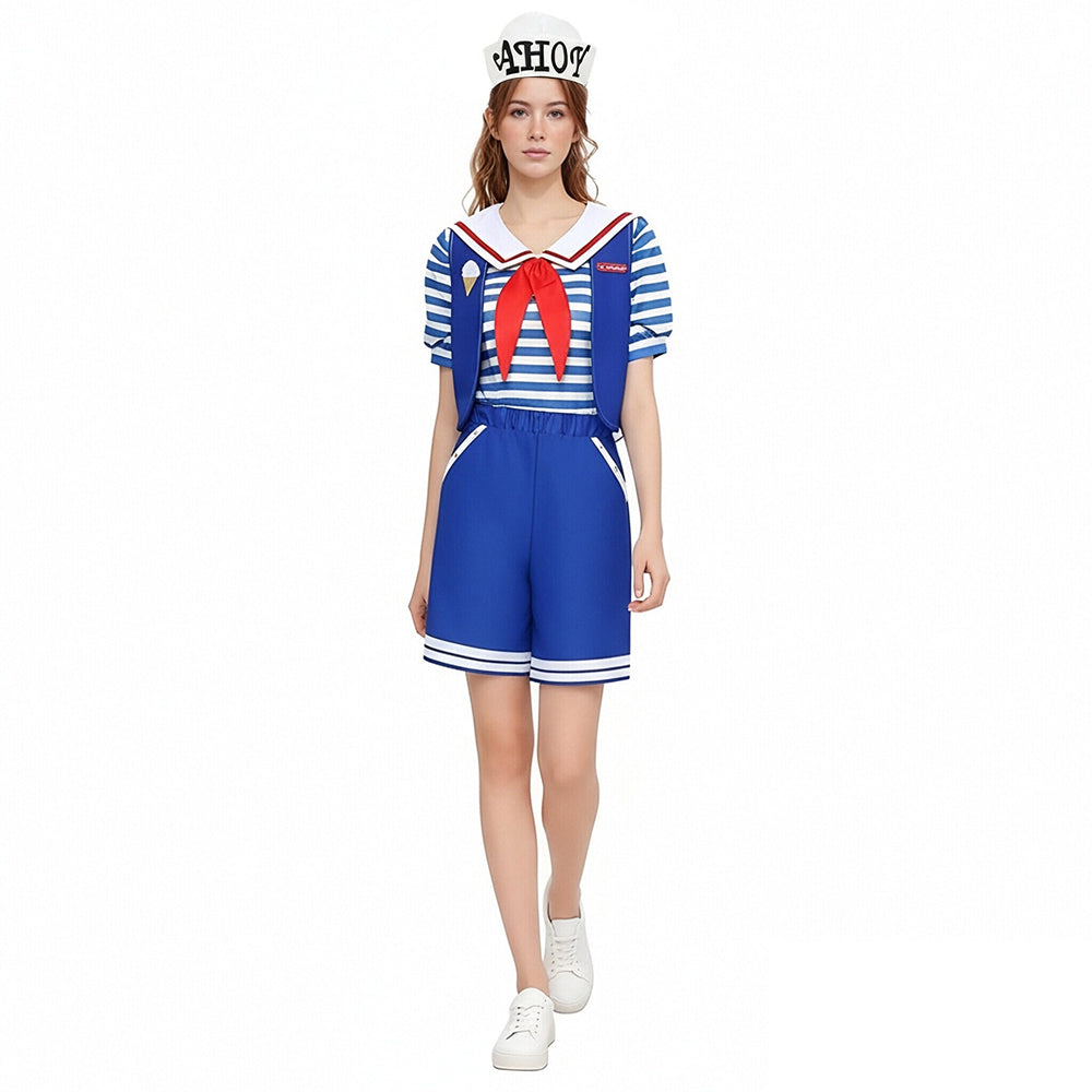 Robin and Steve Costume Sailor Suit Scoops Ahoy Halloween Costume
