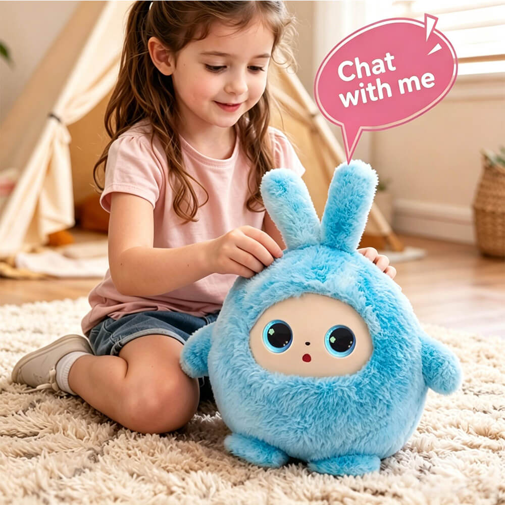 Stuffed Animals AI Robot Smart Interactive Plush Toy with Voice Chat and Educational Learning Functions