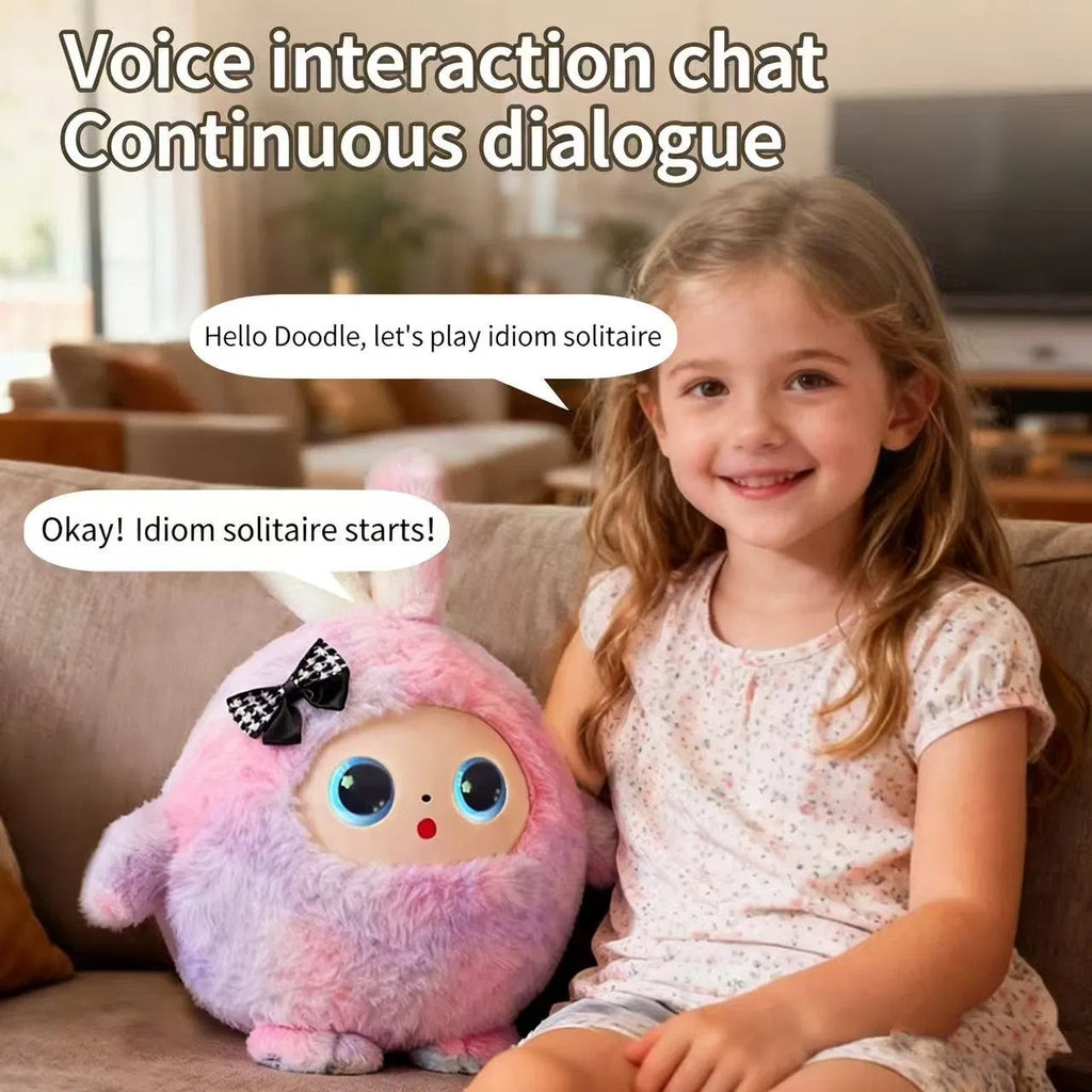 12'' Stuffed Animals AI Robot Smart Interactive Plush Toy with Voice Chat and Educational Learning Functions