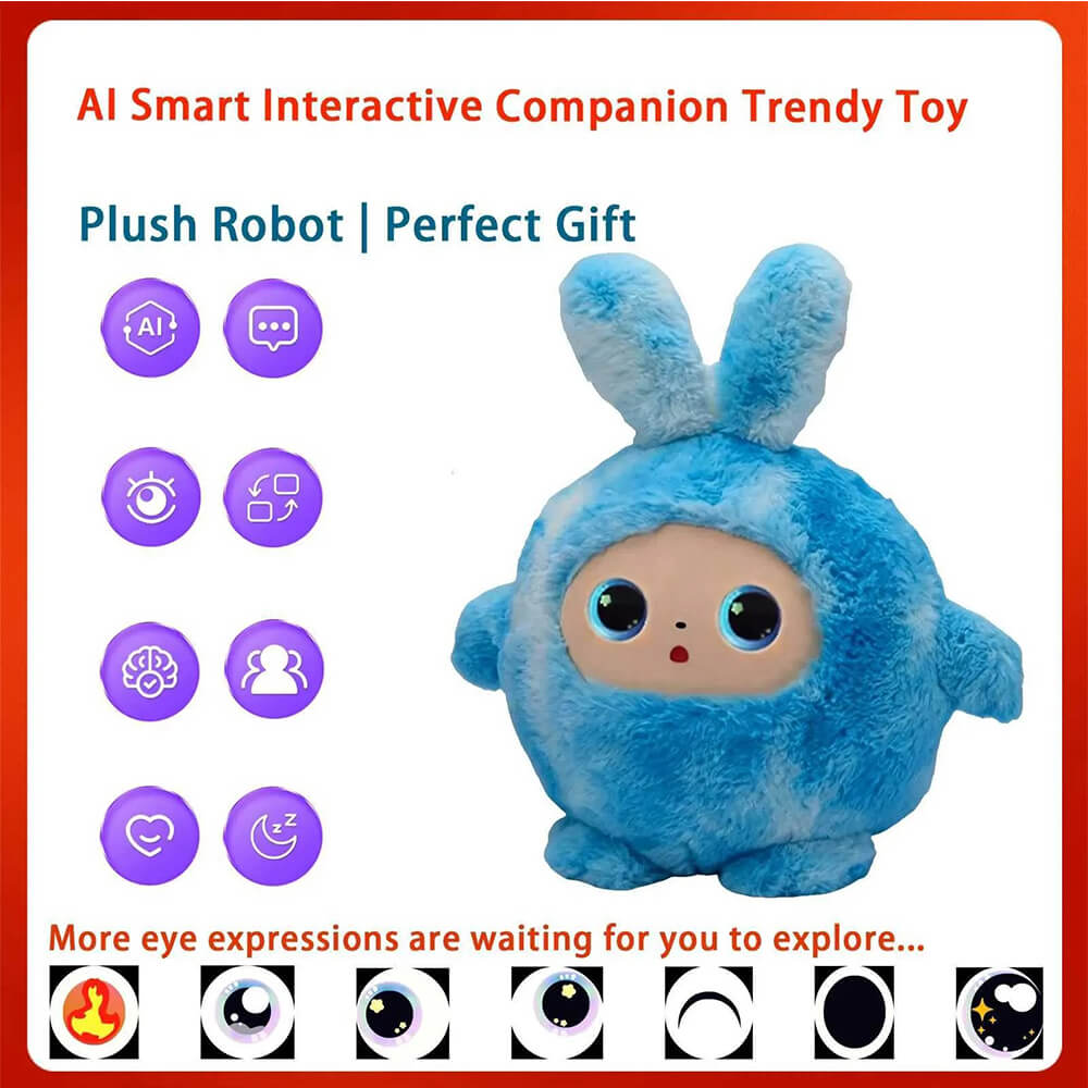 Stuffed Animals AI Robot Smart Interactive Plush Toy with Voice Chat and Educational Learning Functions