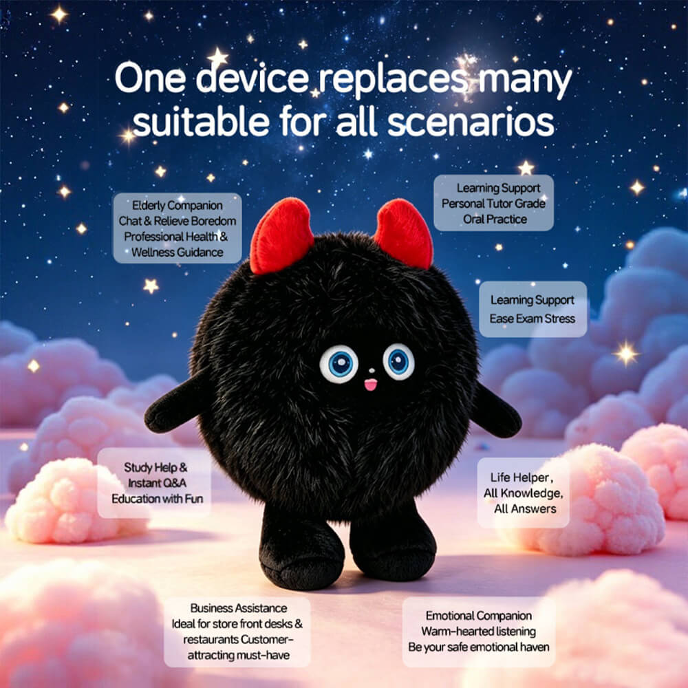 Stuffed Animals AI Smart Plush Keychain Multilingual Interactive Companion with Voice Chat