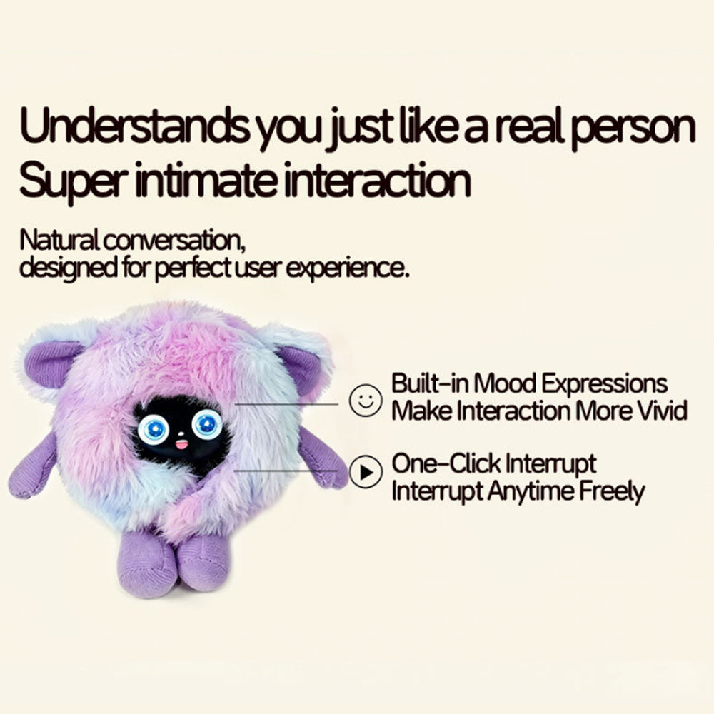 Stuffed Animals AI Smart Plush Keychain Multilingual Interactive Companion with Voice Chat