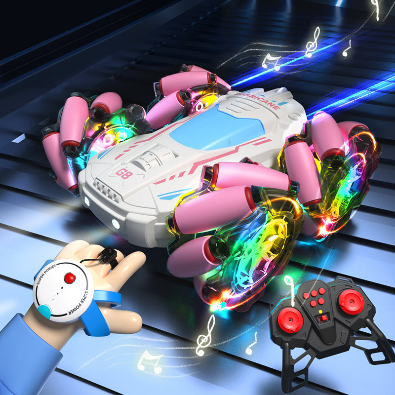 Gesture Sensing RC Stunt Car Remote Control RC Drift Car w/ Music and LED Lights