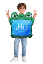 Kids Green Frog Tablet Costume Purple Camera Tunic Funny Movie Inspired Hi-Tech Toy Outfit for Group Halloween Dress Up