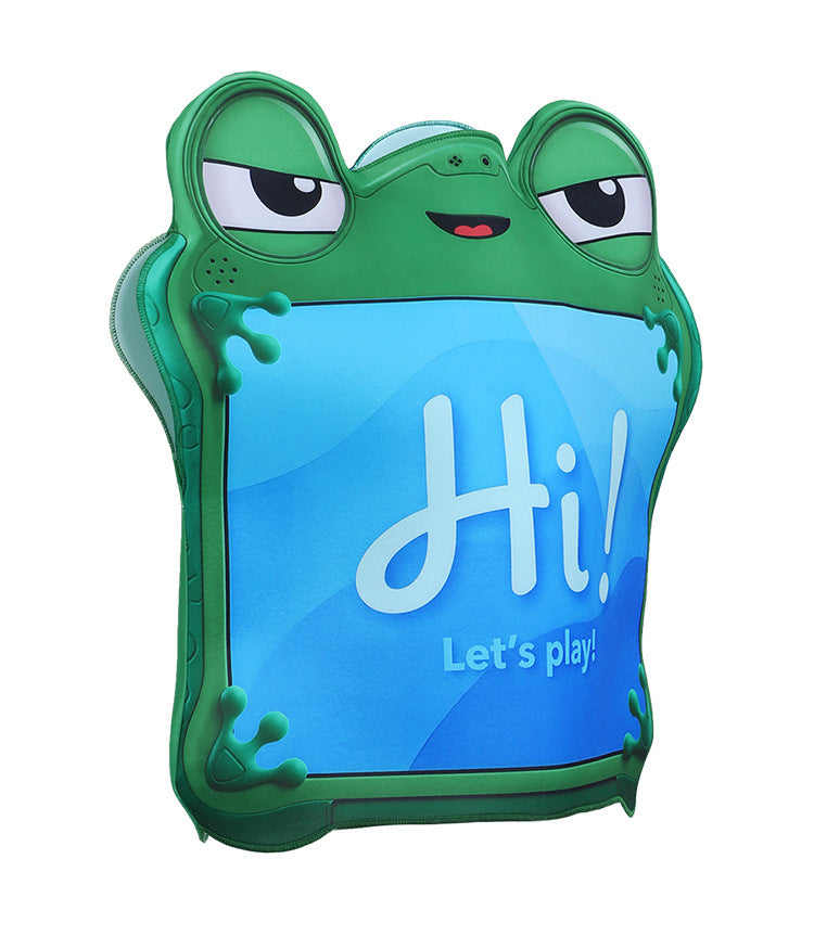 Kids Green Frog Tablet Costume Purple Camera Tunic Funny Movie Inspired Hi-Tech Toy Outfit for Group Halloween Dress Up