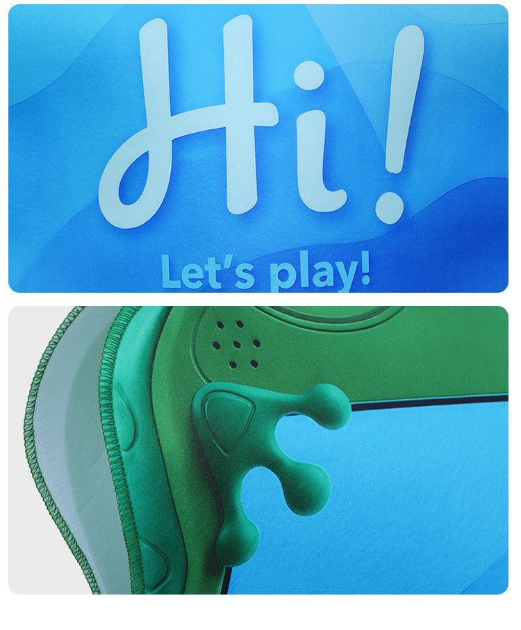 Kids Green Frog Tablet Costume Purple Camera Tunic Funny Movie Inspired Hi-Tech Toy Outfit for Group Halloween Dress Up
