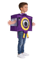 Kids Green Frog Tablet Costume Purple Camera Tunic Funny Movie Inspired Hi-Tech Toy Outfit for Group Halloween Dress Up