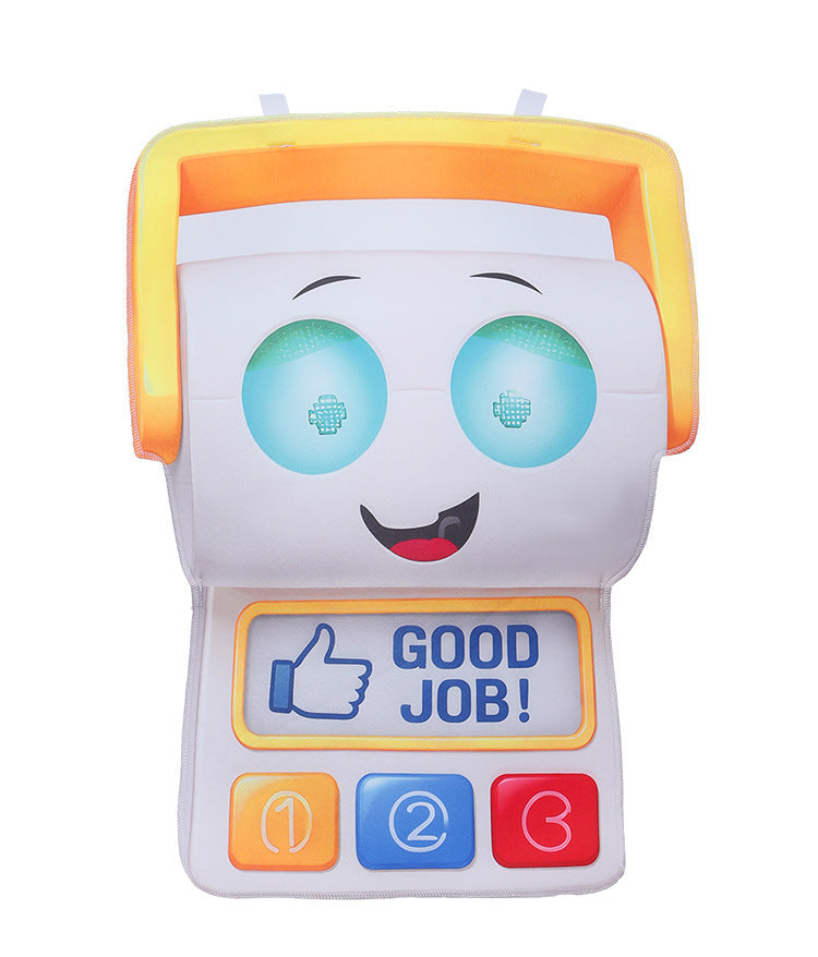 Kids Green Frog Tablet Costume Purple Camera Tunic Funny Movie Inspired Hi-Tech Toy Outfit for Group Halloween Dress Up