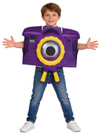 Kids Green Frog Tablet Costume Purple Camera Tunic Funny Movie Inspired Hi-Tech Toy Outfit for Group Halloween Dress Up