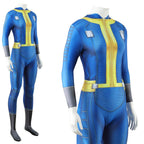 Vault Dweller Costume Vault 33 Game Player Shelter Clothes Blue Jumpsuit Lucy Norm Cosplay Suit