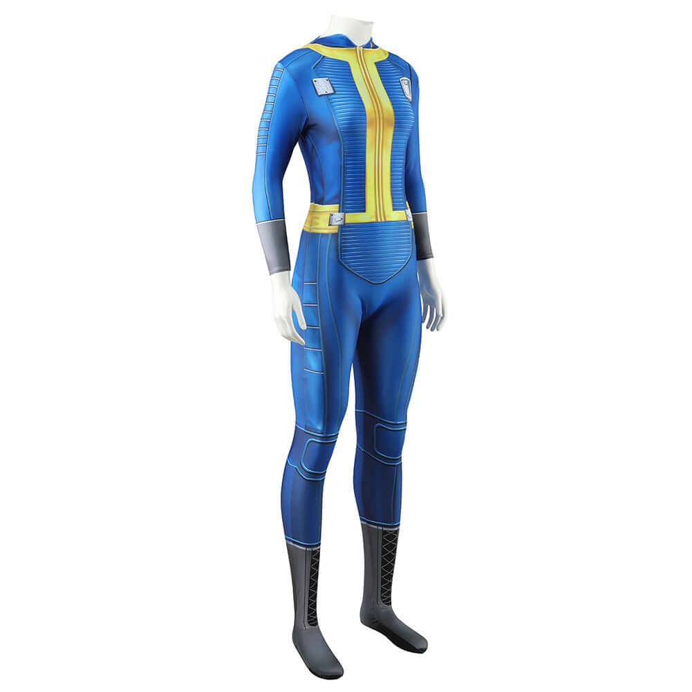 Vault Dweller Costume Vault 33 Game Player Shelter Clothes Blue Jumpsuit Lucy Norm Cosplay Suit