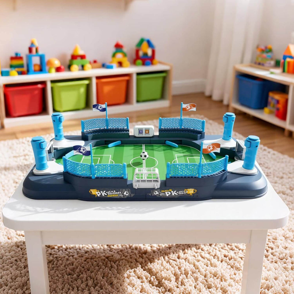 Mini Foosball Table Soccer Kids Football Board Game Parent-Child Football Toy for Kids 3+ and Adults