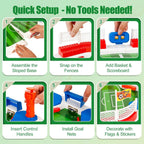 Mini Foosball Table Soccer Kids Football Board Game Parent-Child Football Toy for Kids 3+ and Adults