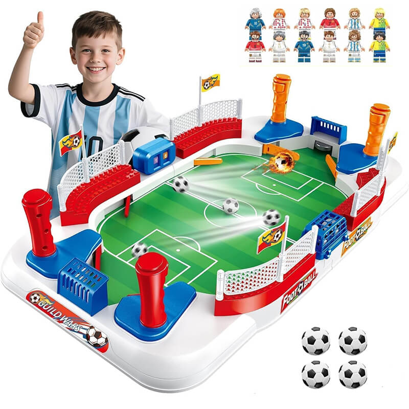 Mini Foosball Table Soccer Kids Football Board Game Parent-Child Football Toy for Kids 3+ and Adults
