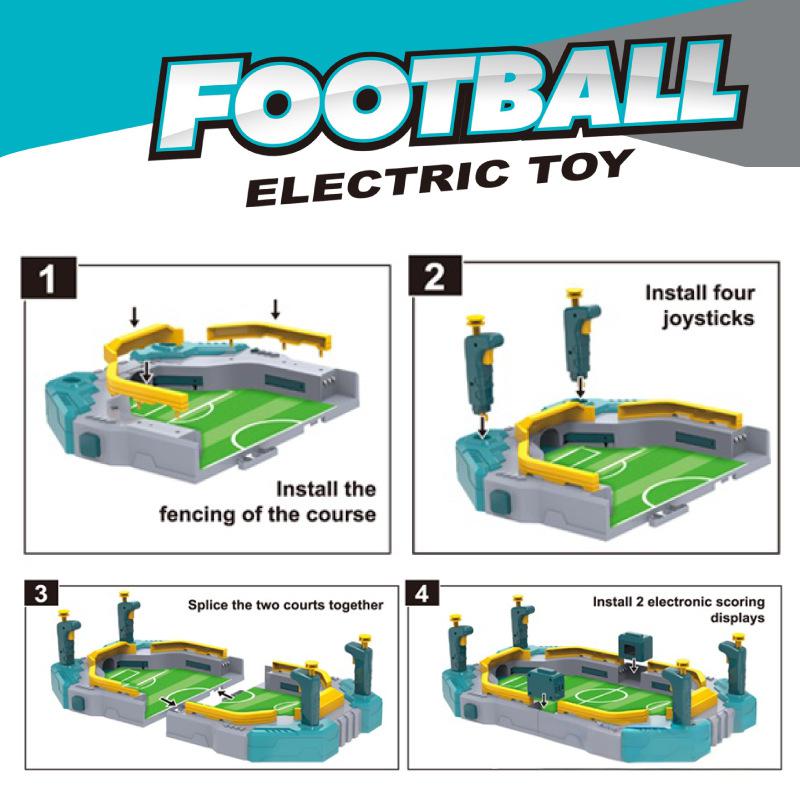 Tabletop Mini Soccer Game Foosball Table Game Interactive Family Soccer Toy for Boys Girls Ages 3+