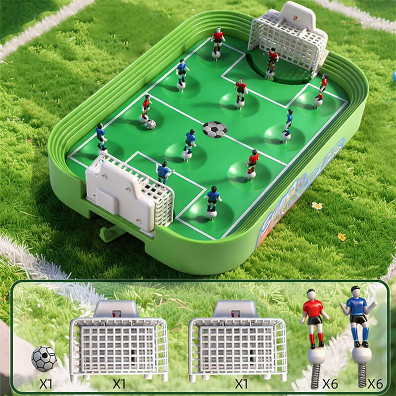 Tabletop Mini Soccer Game Foosball Table Game Interactive Family Soccer Toy for Boys Girls Ages 3+