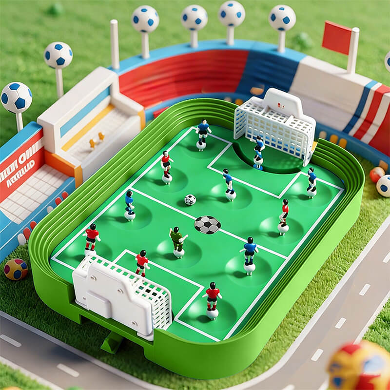 Tabletop Mini Soccer Game Foosball Table Game Interactive Family Soccer Toy for Boys Girls Ages 3+