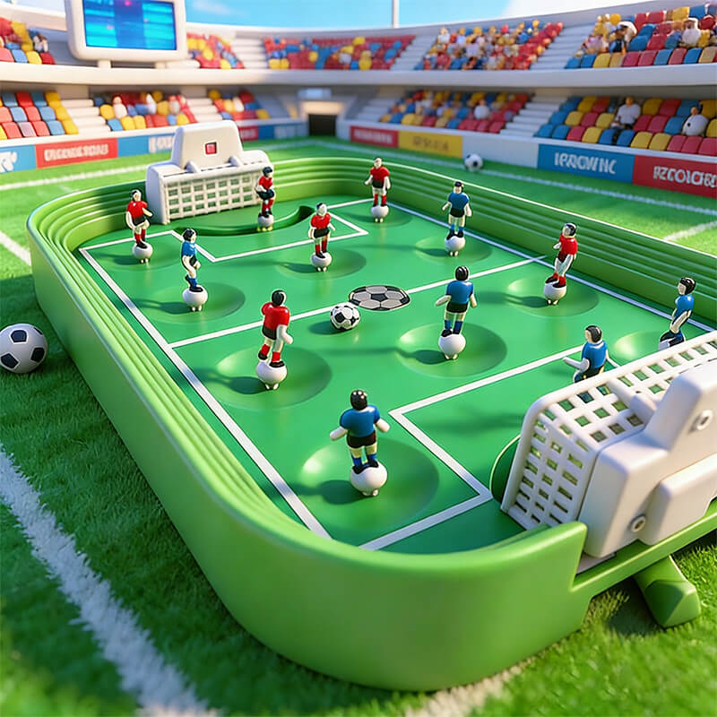 Tabletop Mini Soccer Game Foosball Table Game Interactive Family Soccer Toy for Boys Girls Ages 3+
