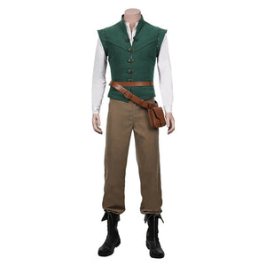 Flynn Rider Costume Vest Shirt Outfits Halloween Carnival Theme Party Cosplay